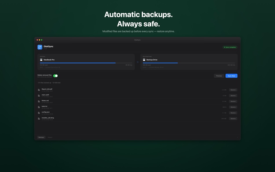 #3. DiskSync (macOS) Göre: Creative Field
