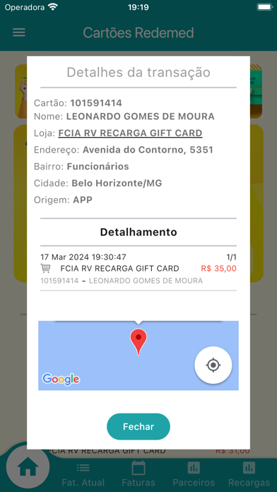 Cartao Redemed Screenshot