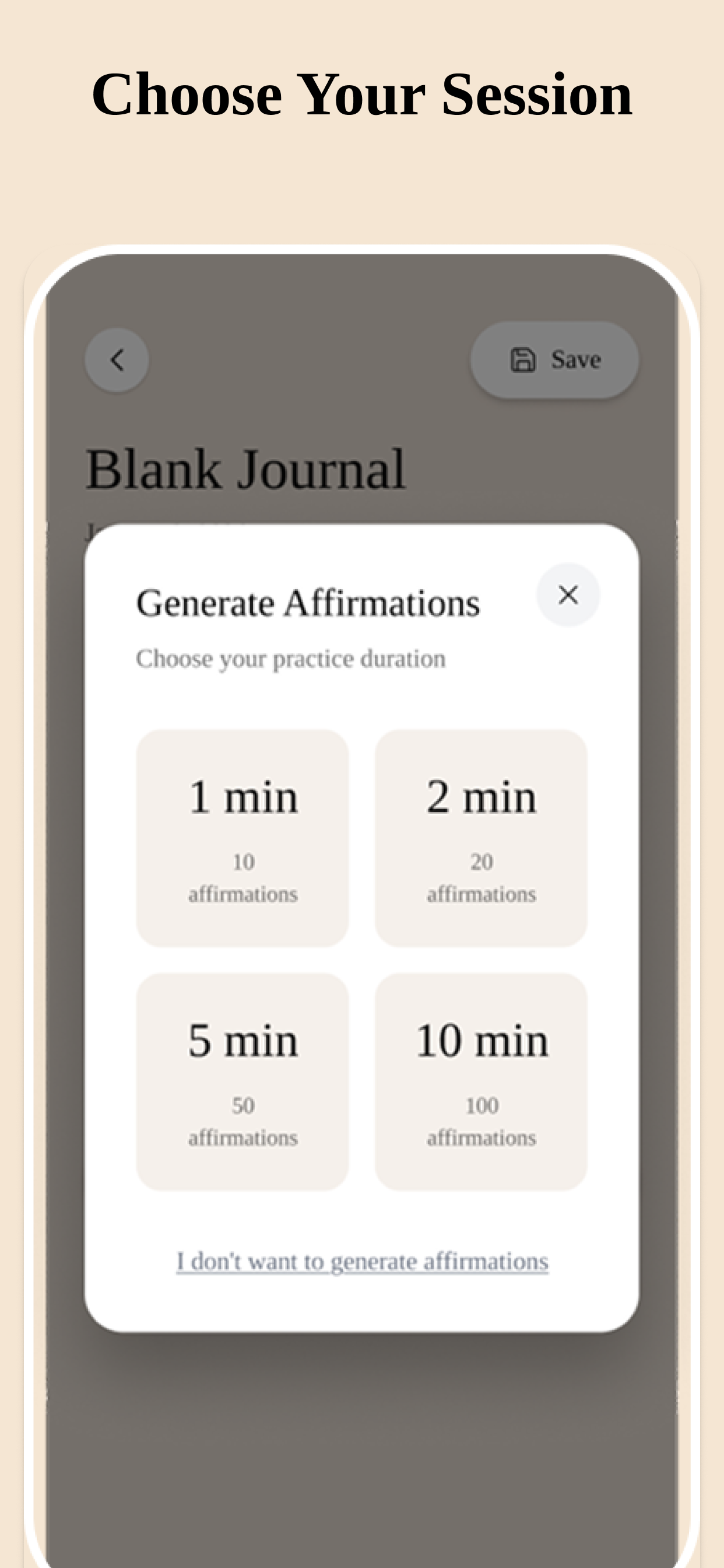 Affirmation Journal