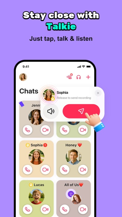 JusTalk Family Messenger iPhone screenshot 3 - Social Networking app