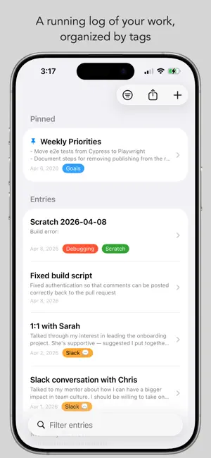 Chronicle - Work Journal screenshot 1