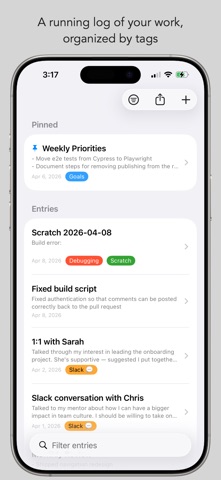 Chronicle - Work Journal Screenshot 1 of 4