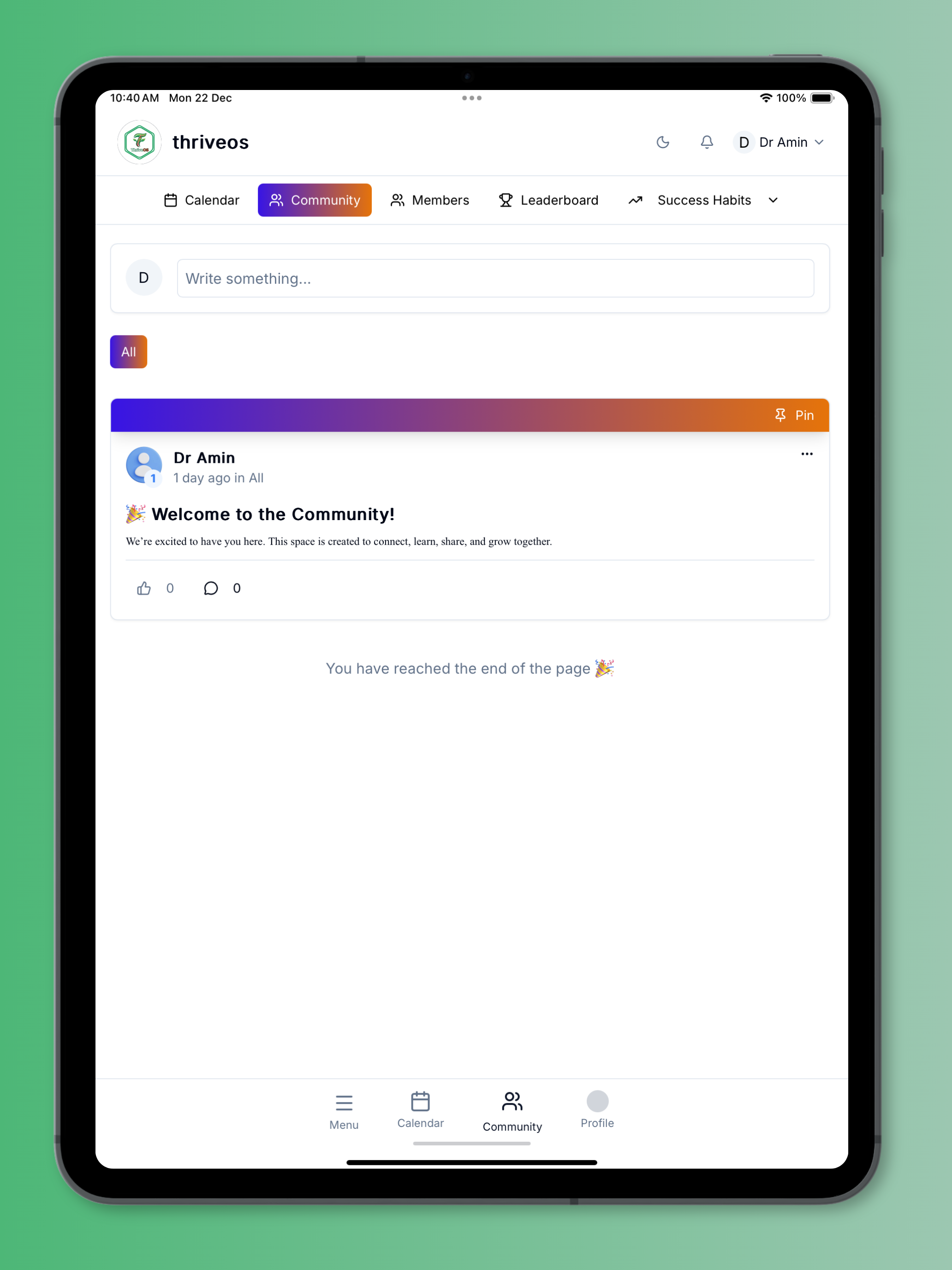 ThriveOs Community screenshot 6