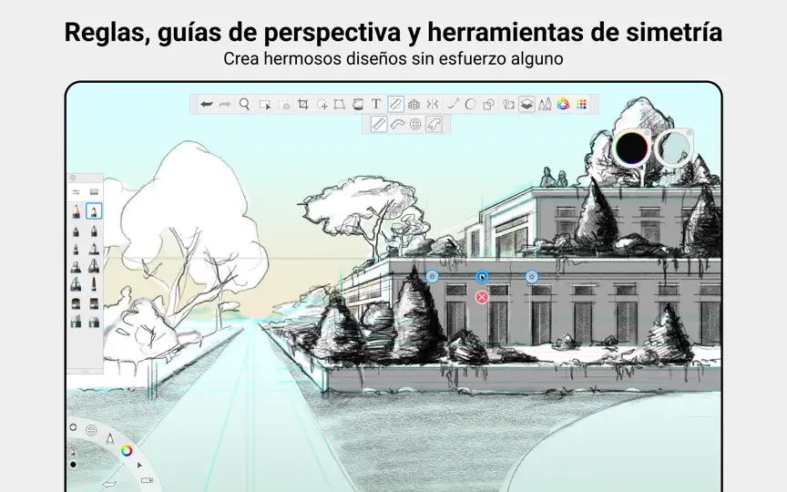 Captura de pantalla de Sketchbook Pro en iPhone 7