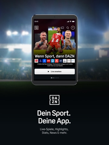 DAZN Sport Live Stream App Store preview screenshot 9