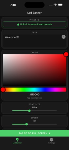 LED Banner - Scroll Banner iPhone screenshot