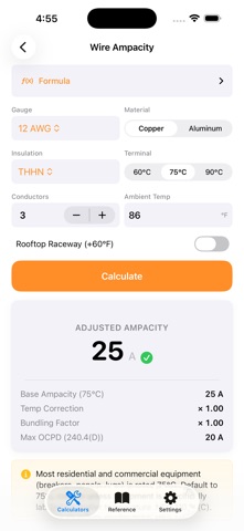 Trades: Calc screenshot