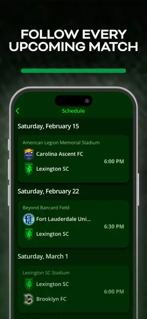 Lexington Sporting Club screenshot 4