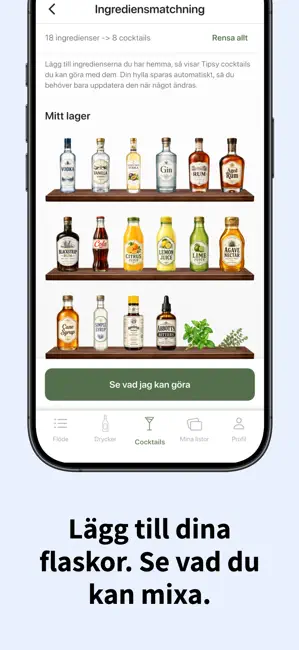 Tipsy: Cocktails & Drinkar iPhone screenshot 3