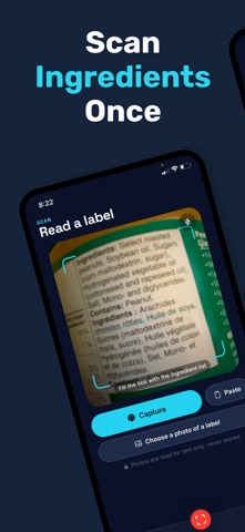 Flagged: Food Label Scanner Screenshot 1 of 6