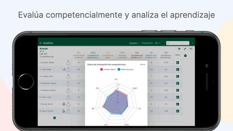 Additio App, Cuaderno profesor screenshot 3 of 6