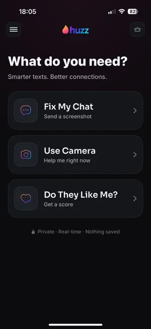 Huzz Pro: AI Rizz Assistant screenshot 1