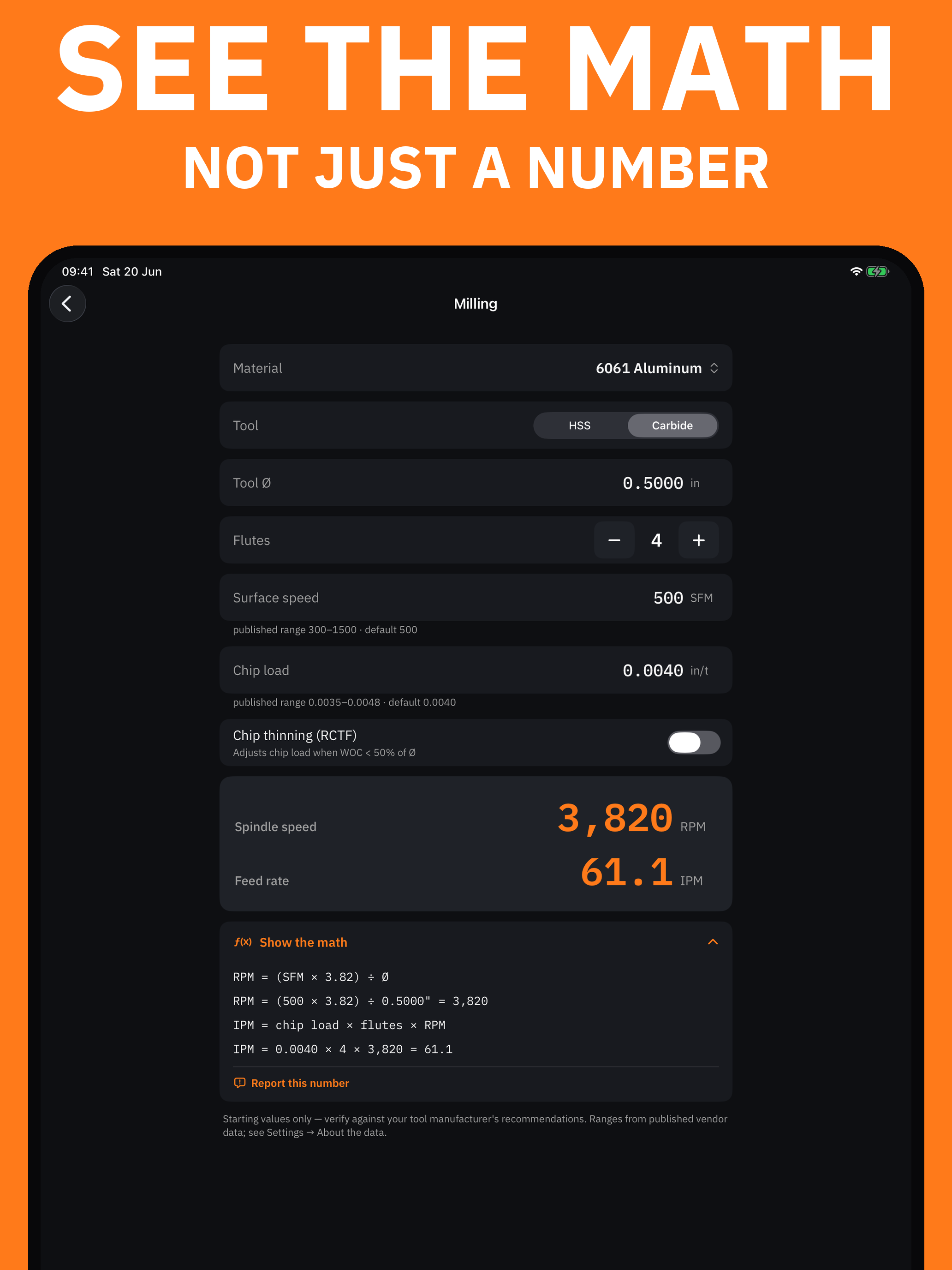 CNC Machinist Calculator App