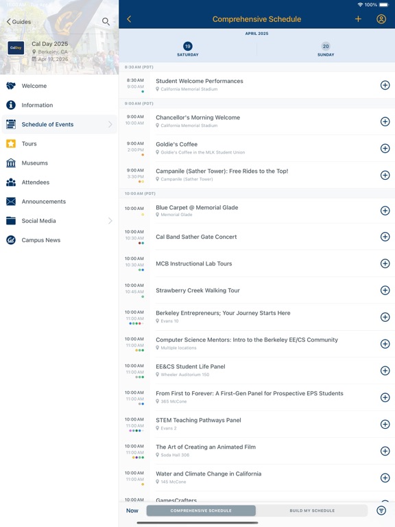 Screenshot #5 pour UC Berkeley / Cal Event Guides