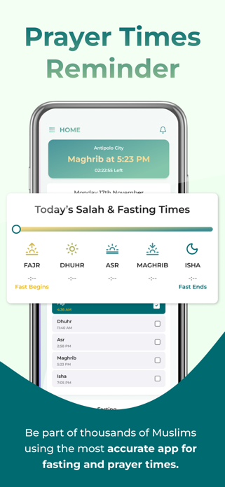 Ramadan Fasting Tracker Screenshot 2 of 8