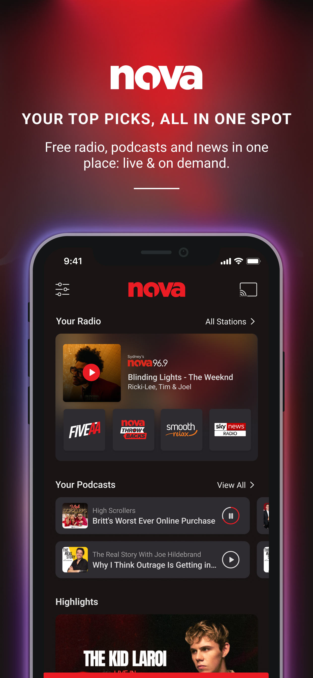 Nova Player: Radio & Podcasts