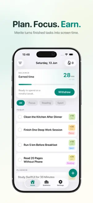 Merite: Earn Screen Time screenshot 1