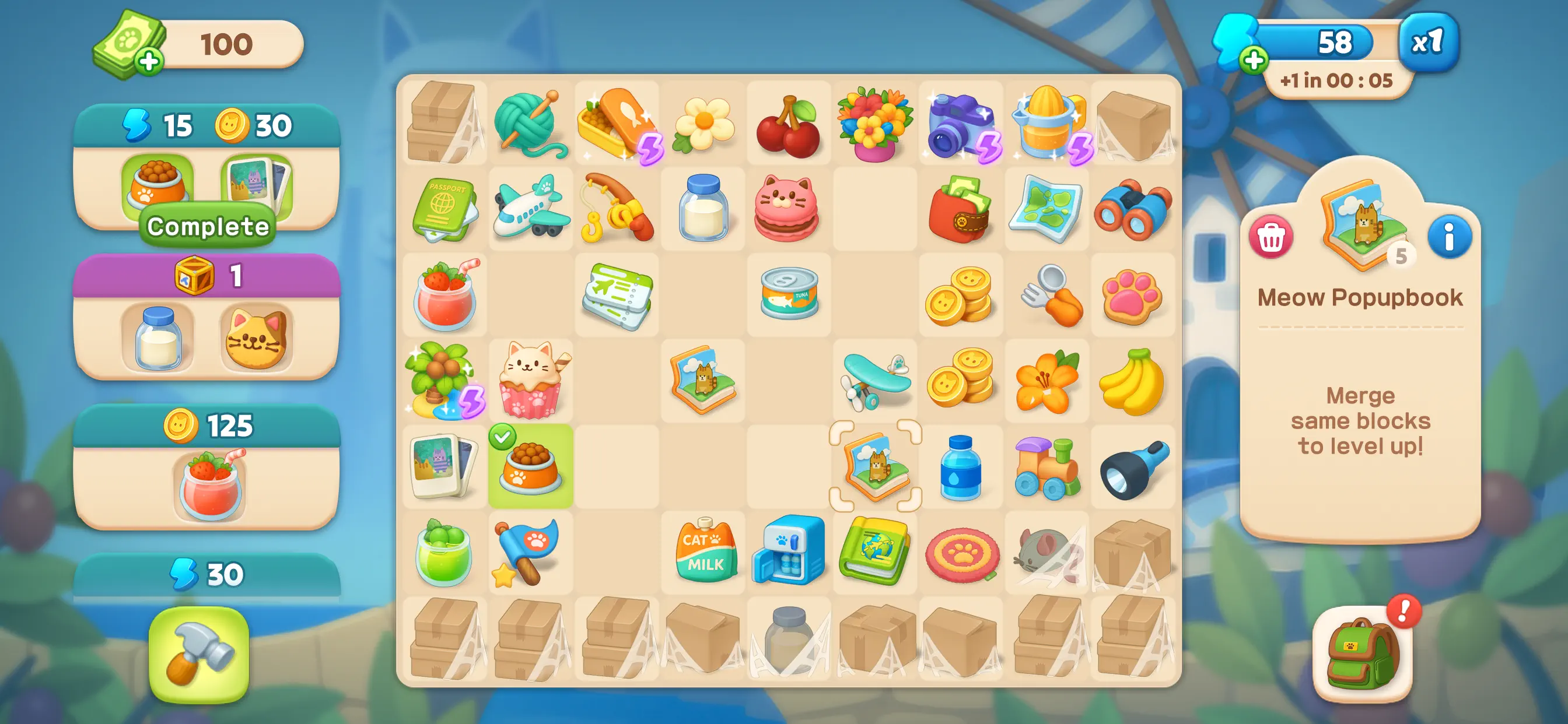 #5. Merge Cats: Catopia Puzzle (iOS) โดย: Sticky Hands Inc.