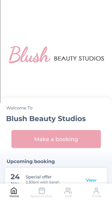 Blush Beauty Studios Screenshot