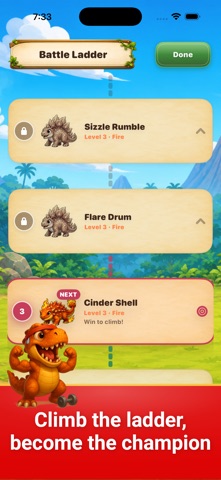 Dino Adventure: Math Battle iPhone screenshot