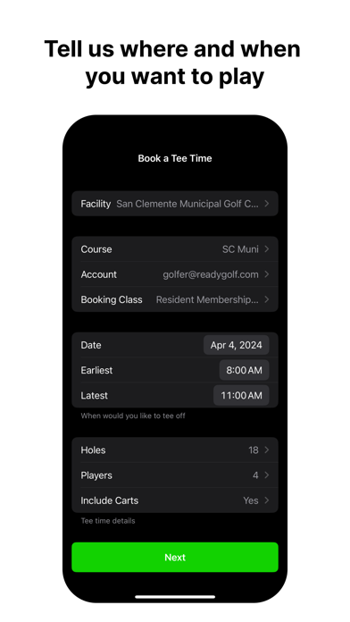 ReadyGolf - Book Tee Times Screenshot