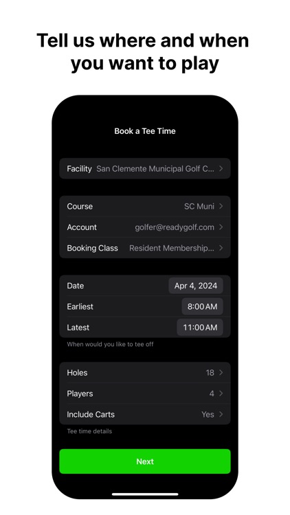 ReadyGolf - Book Tee Times