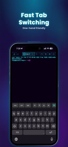 MTerm - SSH Terminal iPhone screenshot