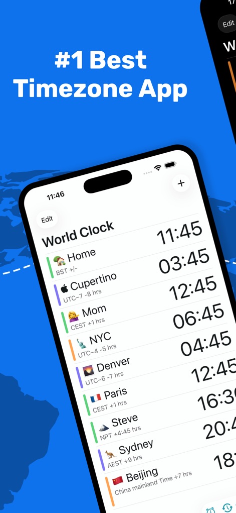 World Clock Timezone Converter - Utilities App | MWM