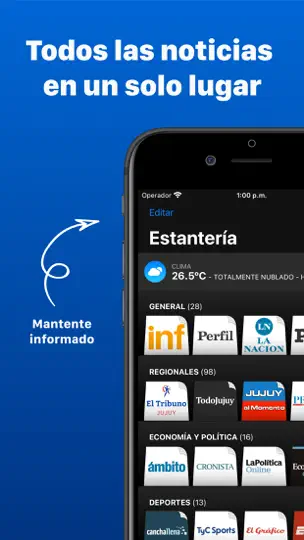Скриншот Diarios Argentinos на iPhone 1