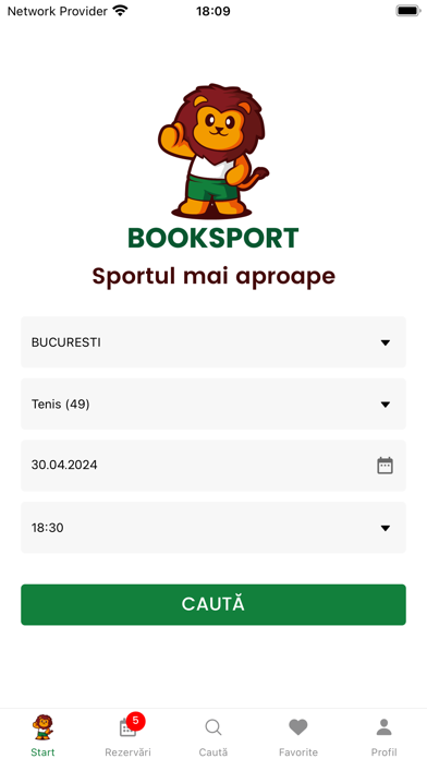 Booksport Screenshot