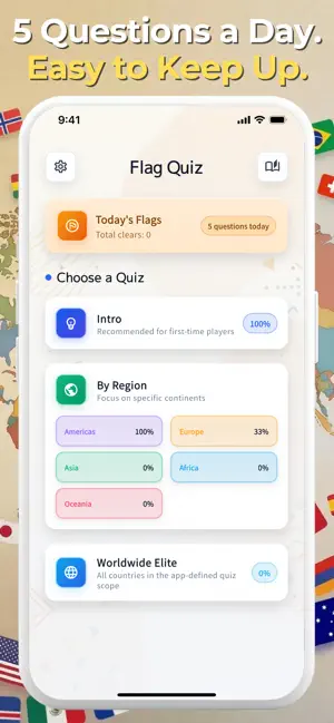 Flag Quiz - Guess World Flags screenshot 2