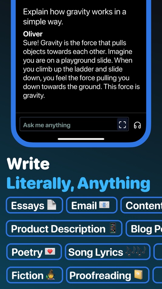 #3. Voice AI Chatbot by Oliver (iOS) Podle: SPATIAL AI LABS LTD