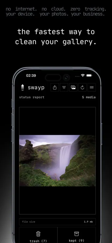 swayp - gallery cleaner screenshot 1
