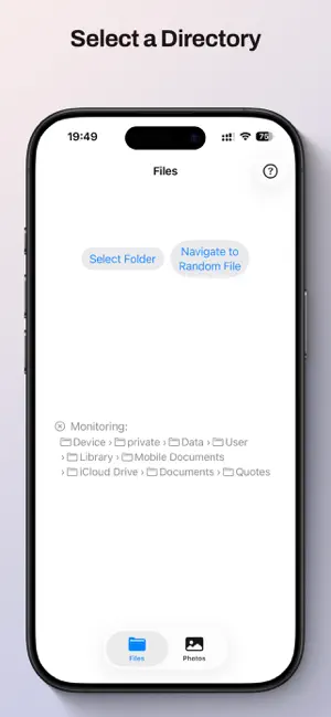 RandomFinder: Files & Photos screenshot 1