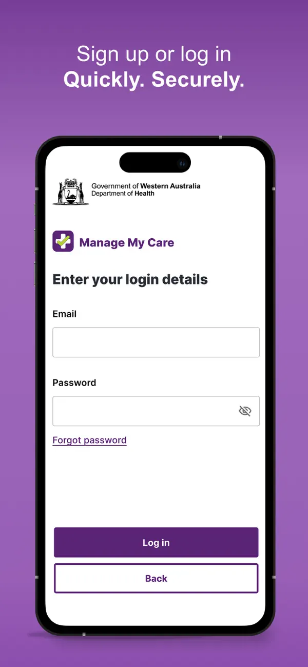 Screenshot #1 pour Manage My Care