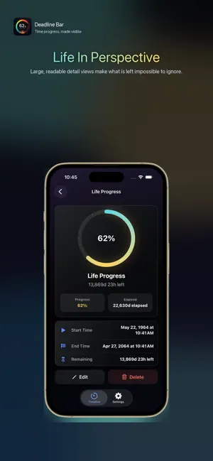 Deadline Bar: Time Progress screenshot 1