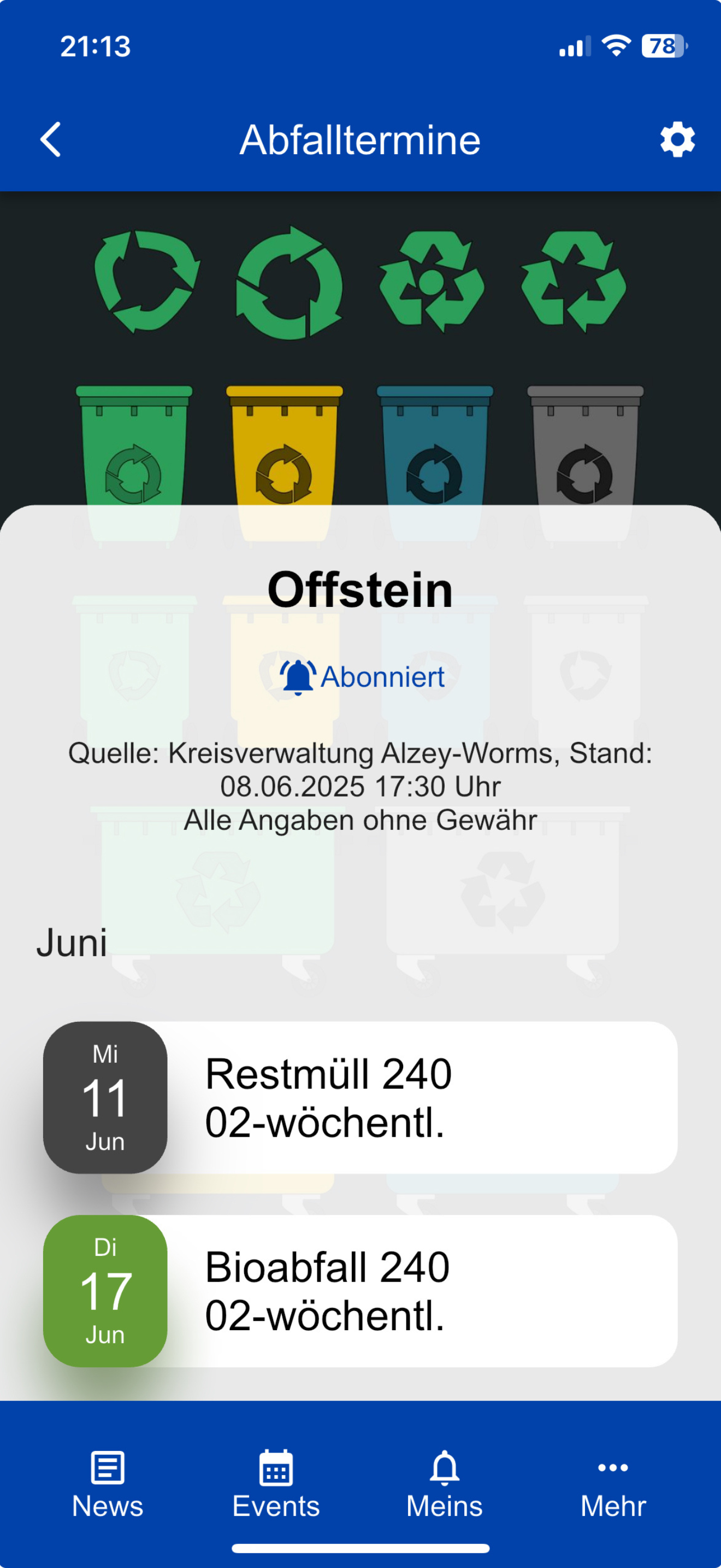 Offstein App screenshot 6