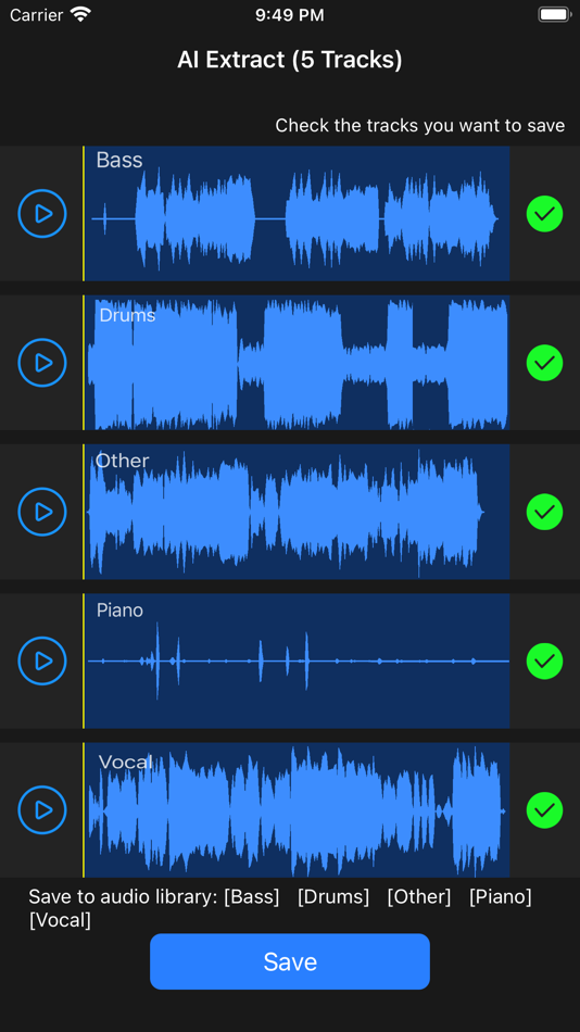 #1. Audio Spleeter (iOS) 由: 龙刚 李