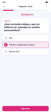 Test RITE Térmicas 2026 examen screenshot