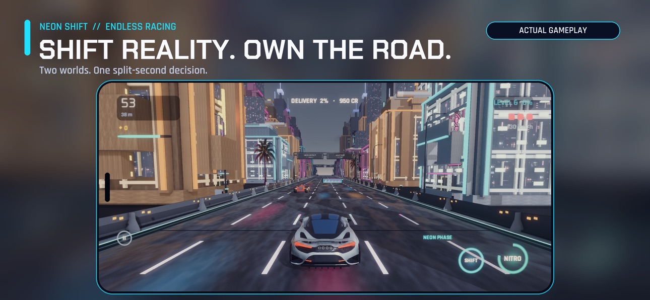 Screenshot 1 of Neon Shift: Endless Racing