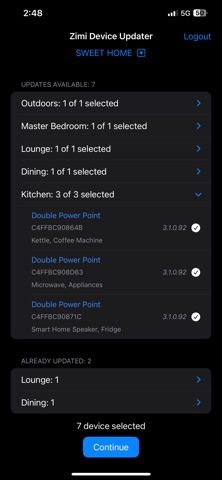 Zimi Updater screenshot