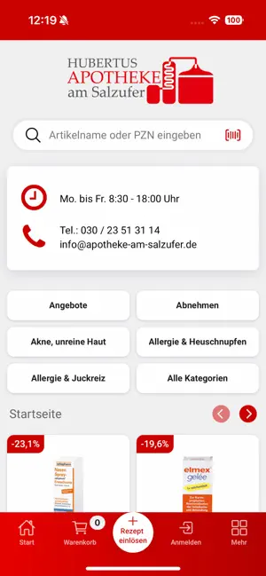 Hubertus Apotheke Berlin screenshot 1