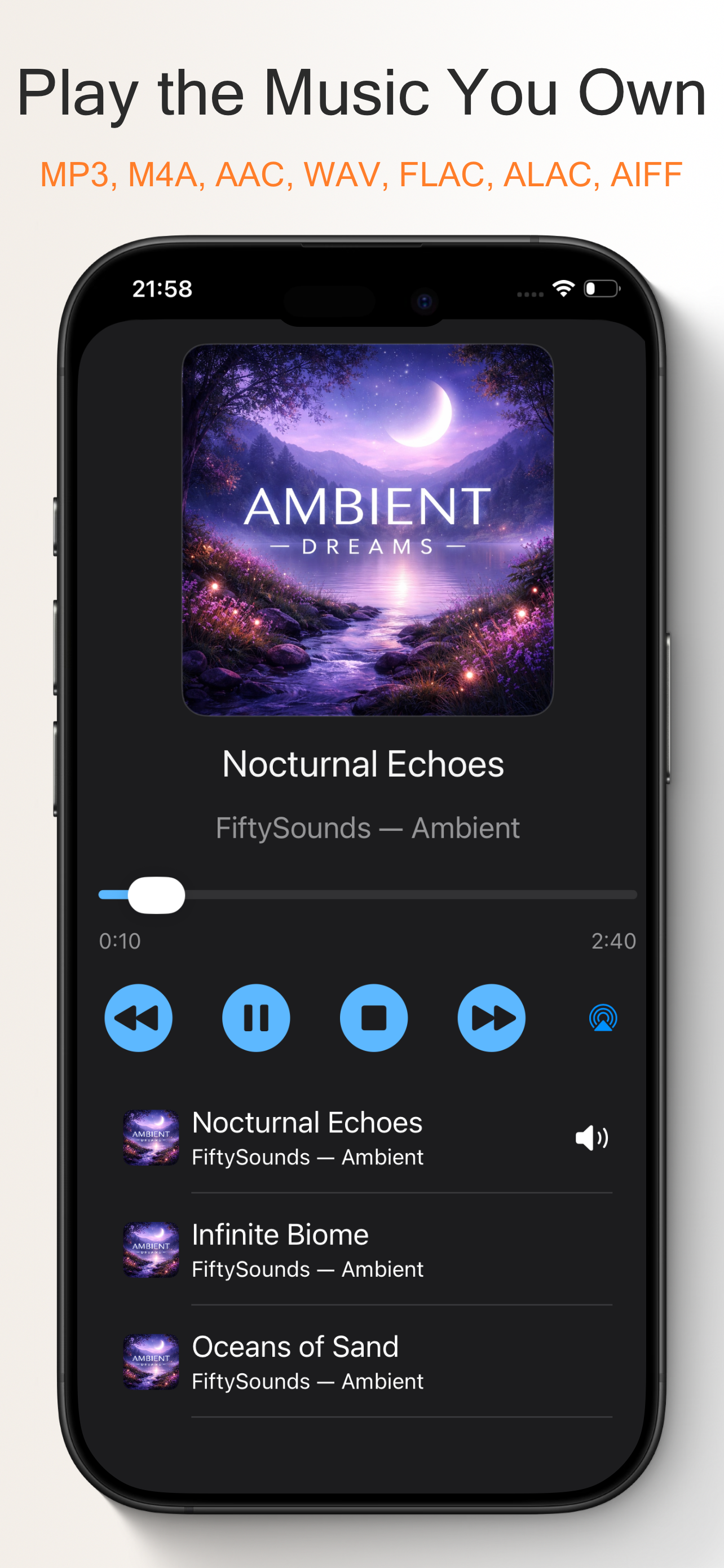 Off-Grid Music Player screenshot 2