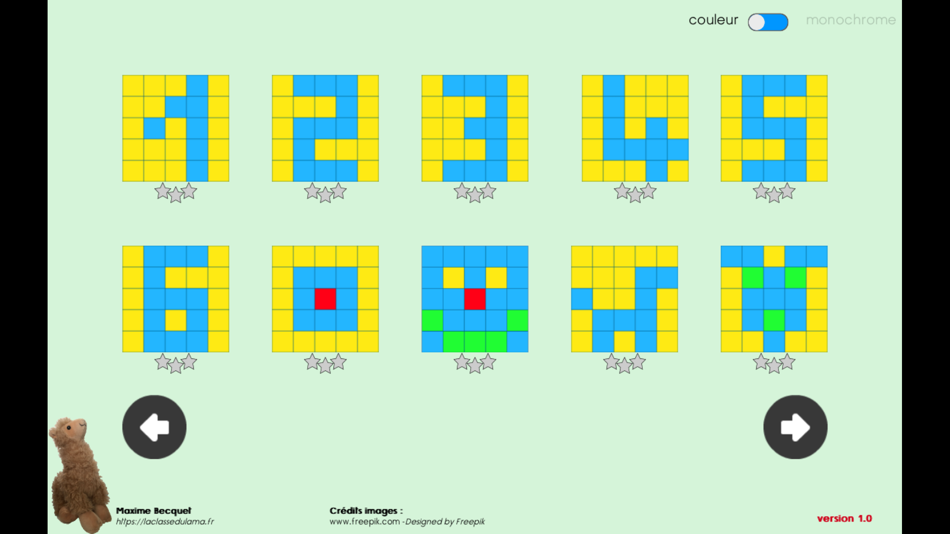 #4. Quadrillages du lama (iOS) 由: Becquet Maxime