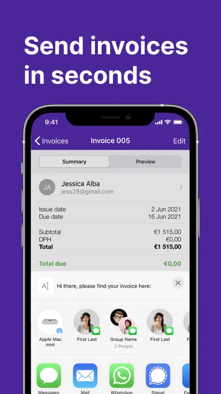 Easy Invoice Maker App screenshot 4 of 4