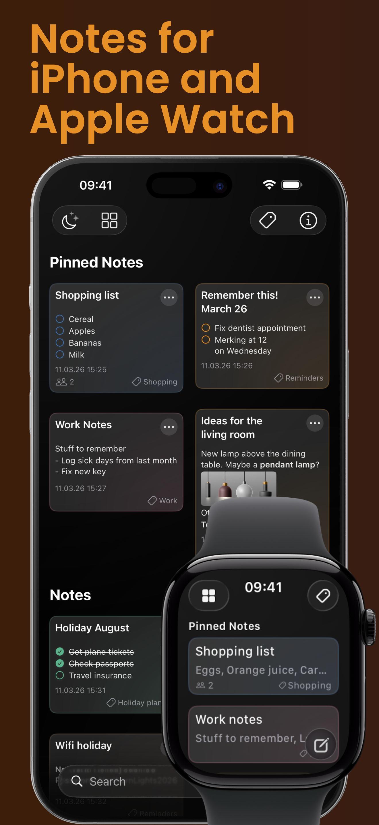 Cloud Notes: Watch & Lists