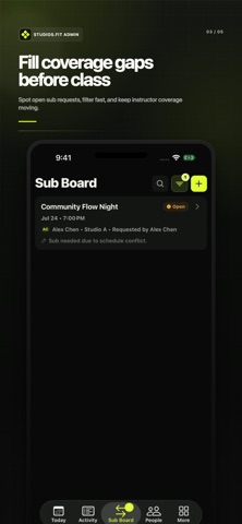 Studios.Fit Admin screenshot