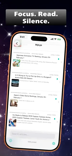 MyLys: RSS Reader & News Feed screenshot 1