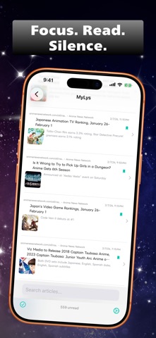 MyLys: RSS Reader & News Feed Screenshot 1 of 3