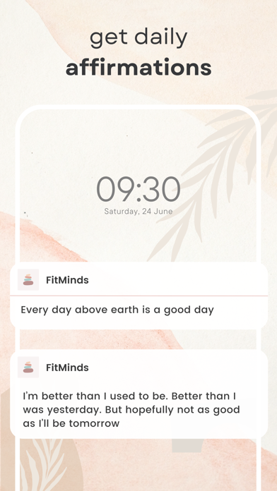 FitsMind Daily Affirmations Screenshot